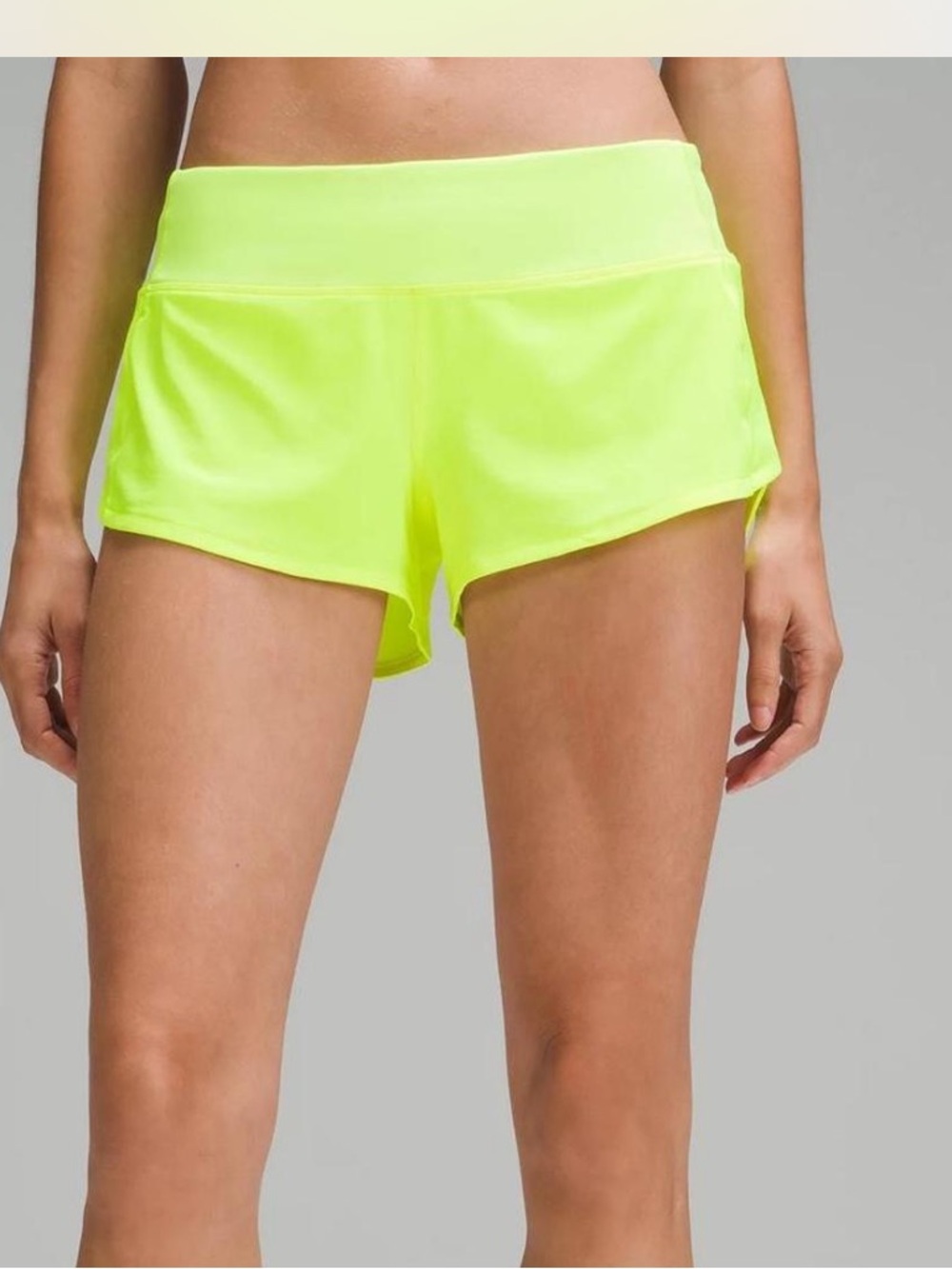 lululemon athletica Neon Yellow Run Skort Shorts